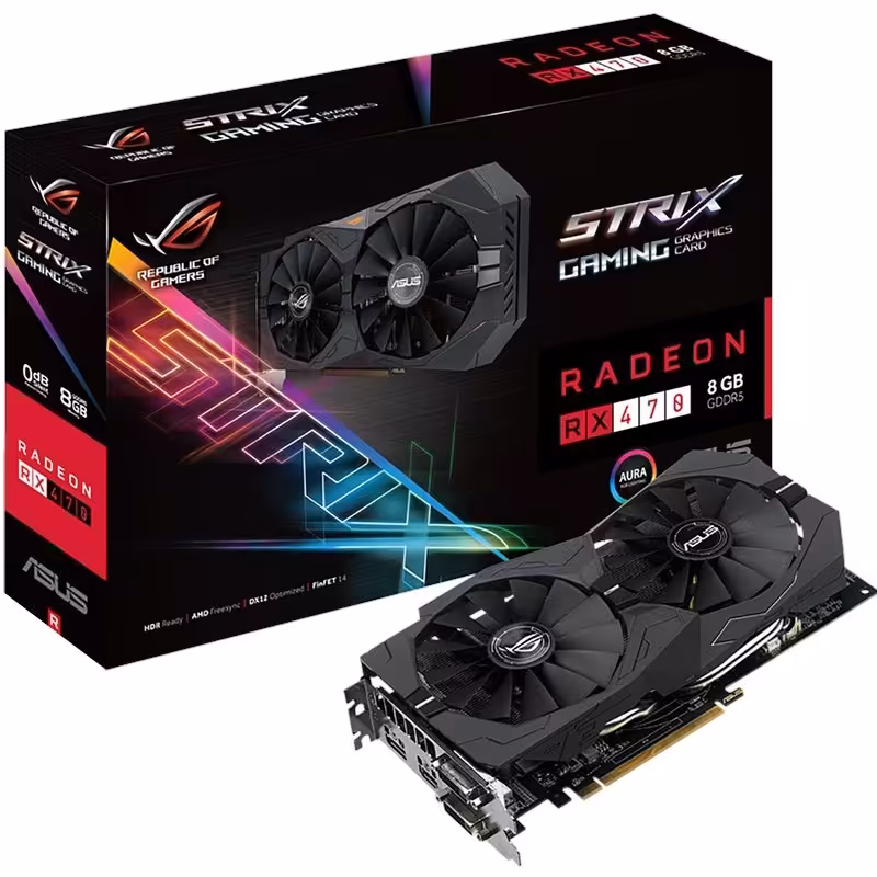 کارت گرافیک ایسوس مدل راگ استریکس آر ایکس 470 گیمینگ با ظرفیت 8 گیگابایت