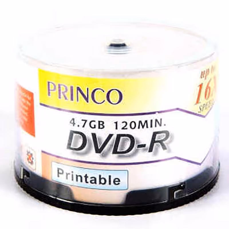 دی وی دی خام 4.7 گیگ پرینکو مشکی بسته 50 عددی