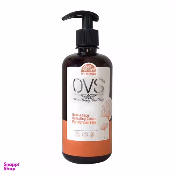 کرم پمپی آبرسان او وی اس (OVS) مدل کره شی مناسب پوست نرمال حجم 500 میلی لیتر