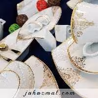 سرویس چینی پردیس طرح کریستین 105 پارچه کد 176