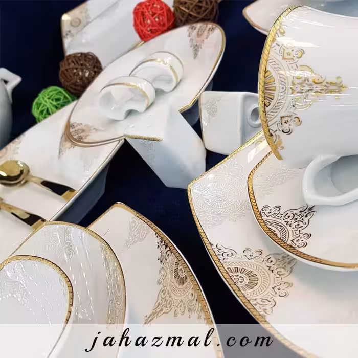 سرویس چینی پردیس طرح کریستین 105 پارچه کد 176