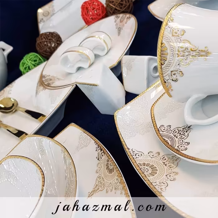 سرویس چینی پردیس طرح کریستین 105 پارچه کد 176