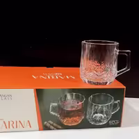 فنجان دسته دار بلور مارینا