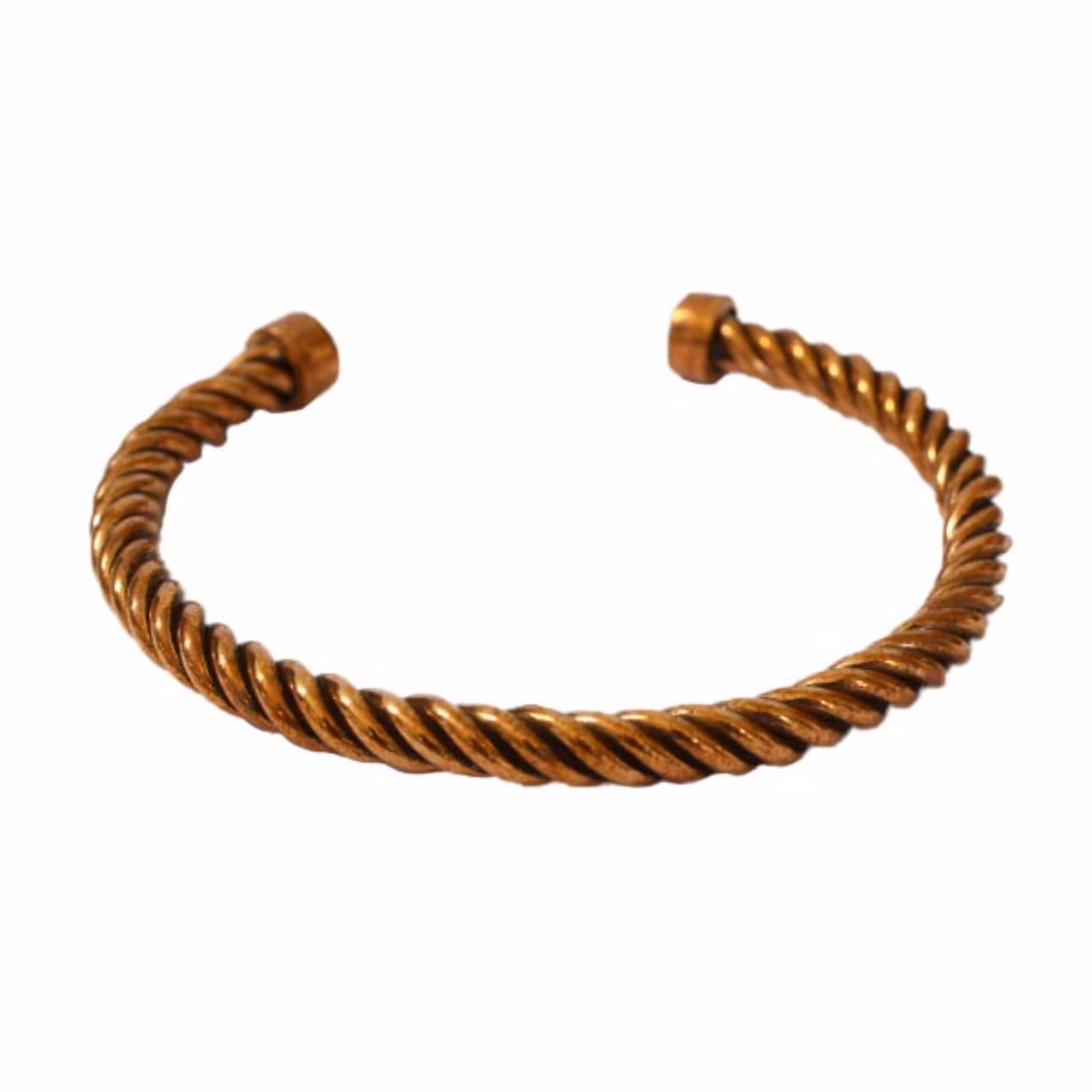 دستبند مسی پیچ ته گرد کد JW260