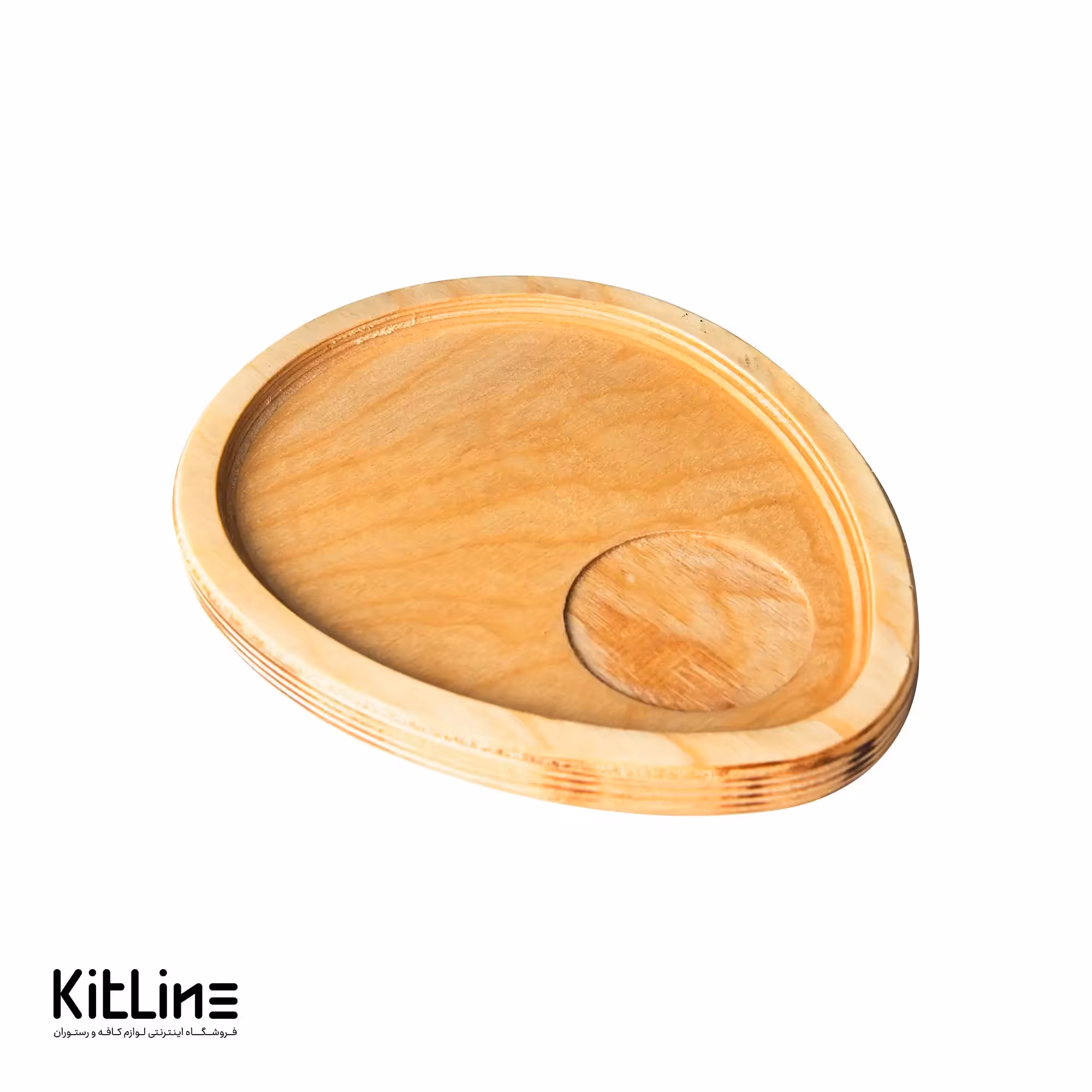 سینی سرو بیضی چوبی 16×20.5 سانتیمتری