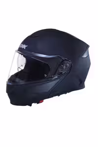 کلاه کاسکت موتورسیکلت مشکی ایمنی SMK MA200 GULLWING BLANK JAW باز SMK