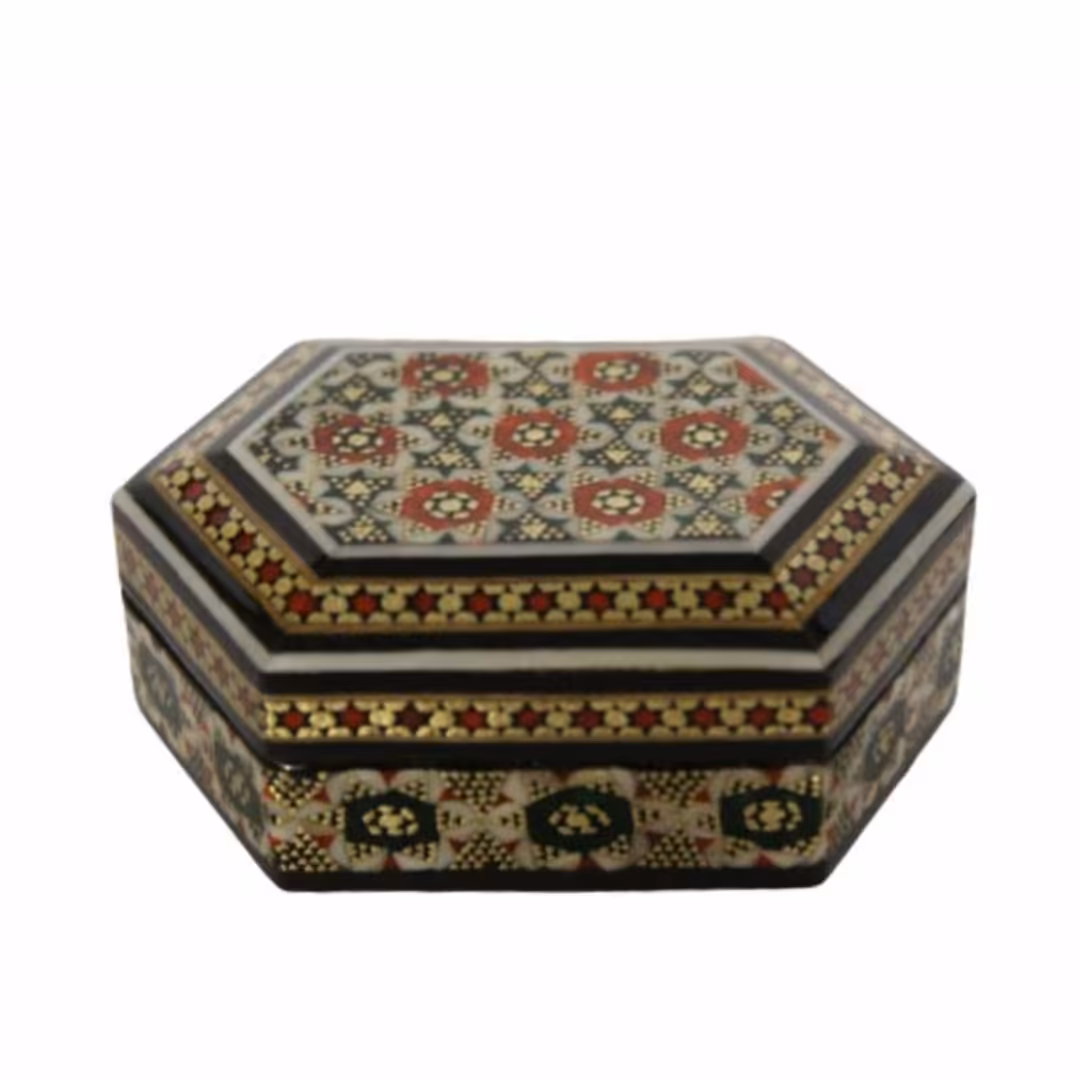 جعبه جا سکه ای خاتم کاری 