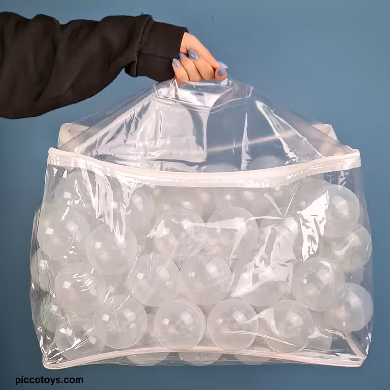 توپ رنگی بسته 100 تایی کیفی بی رنگ کد P/TPN0100/CL