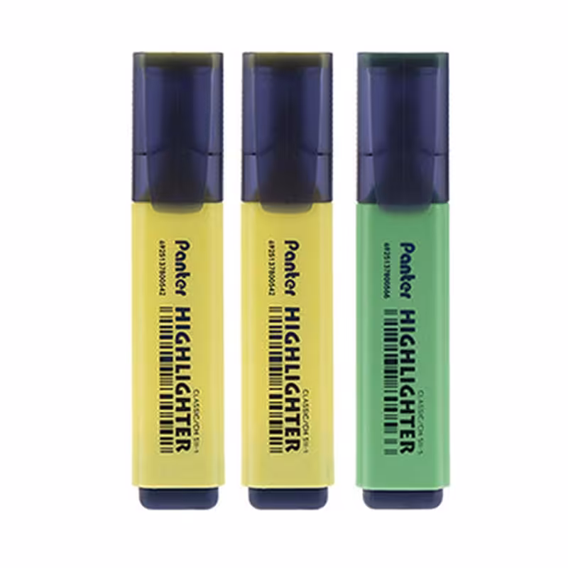 خرید ماژیک هایلایت پنتر مدل CLASSIC-CH 511 بسته 3 عددی