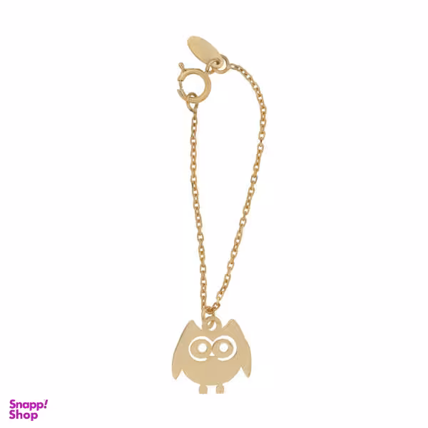 آویز ساعت طلا 18 عیار زنانه شمیم گلد گالری طرح جغد کد SG554