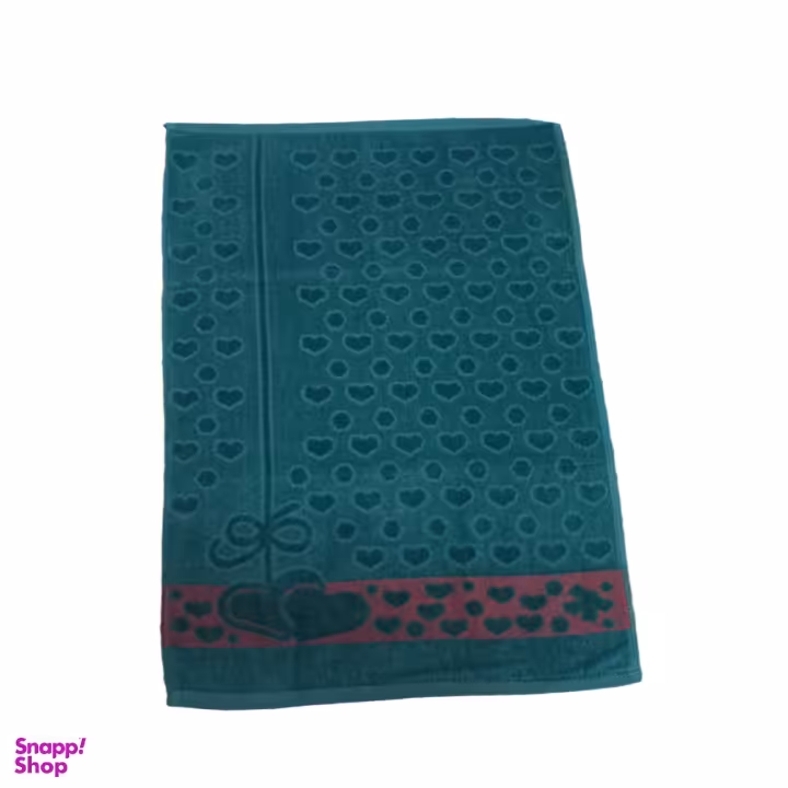 حوله دست و صورت طرح قلب کد 500 سایز 80×40 سانتی متر