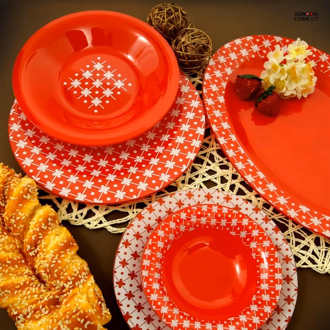 سرویس غذاخوری 25پارچه  آذین اوپال  ست 6نفره اوپال 