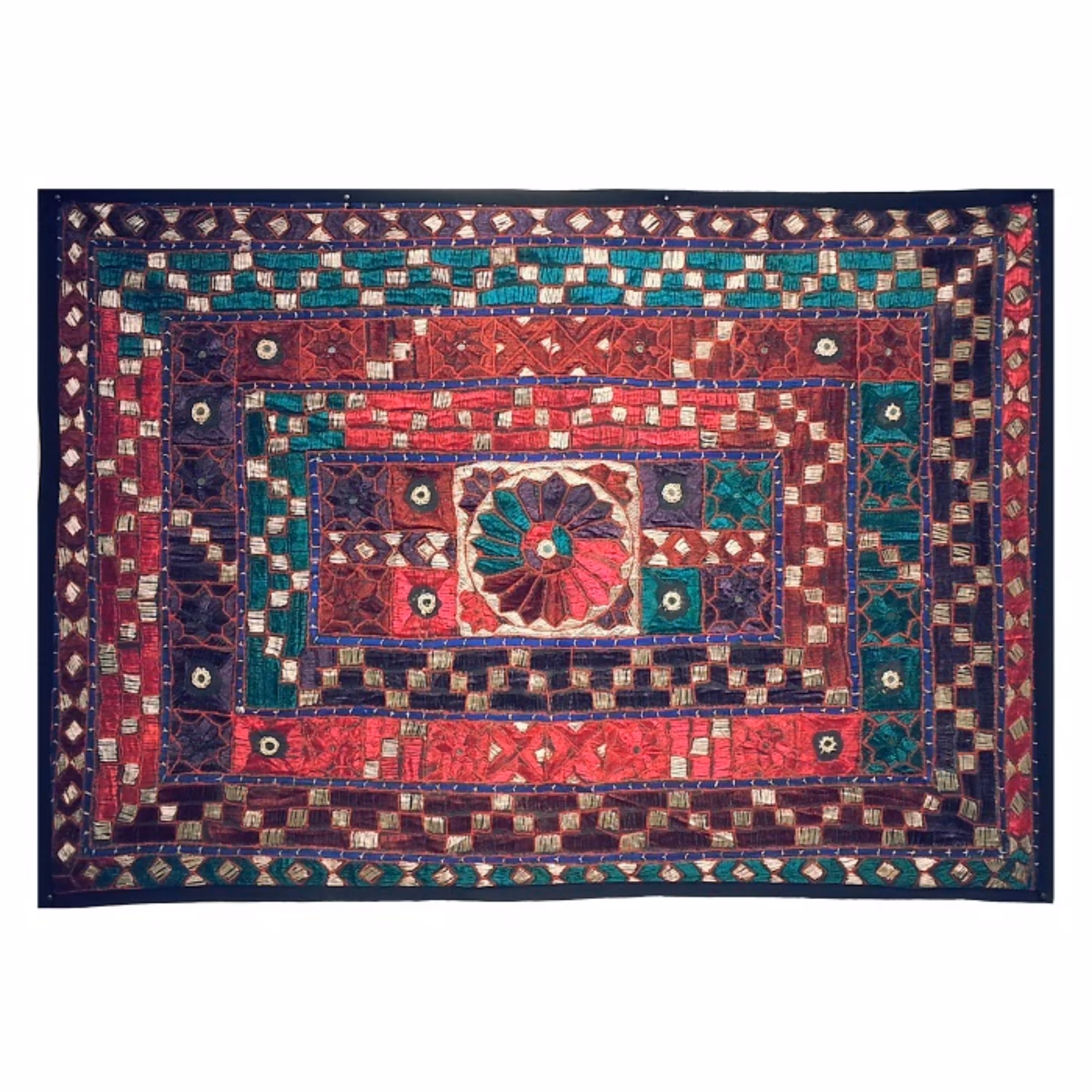 رومیزی مستطیل سوزن دوزی کد ROOZMOS9  