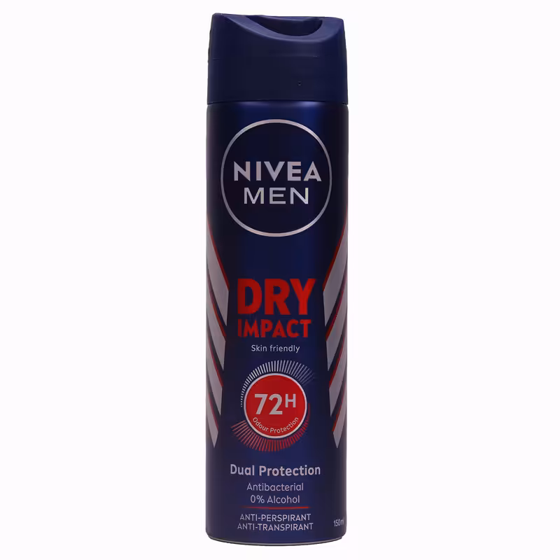 اسپری بدن مردانه نیوآ مدل dry impact  حجم 150 میلی لیتر