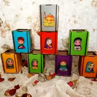 جاقلمی رنگی طرح برجسته