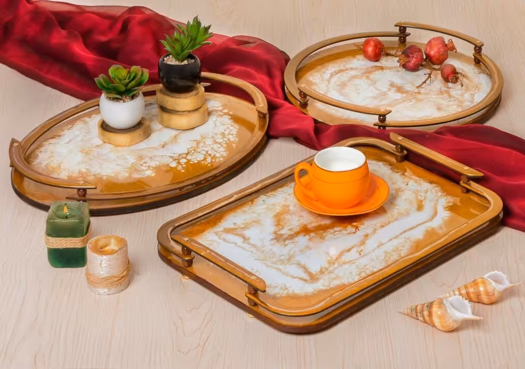 سینی خانواده های هليا,حصيری,فيروزه،كهكشانی در سه قالب