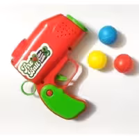 تفنگ بادی بازی تپلی همراه توپ درشت پرتاب کن و بی خطر بازی کودکان