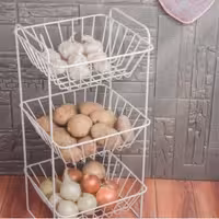 سبد سیب زمینی پیاز سه طبقه اطلس در پلاسکو دهقان 