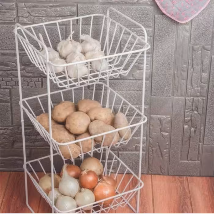 سبد سیب زمینی پیاز سه طبقه اطلس در پلاسکو دهقان 