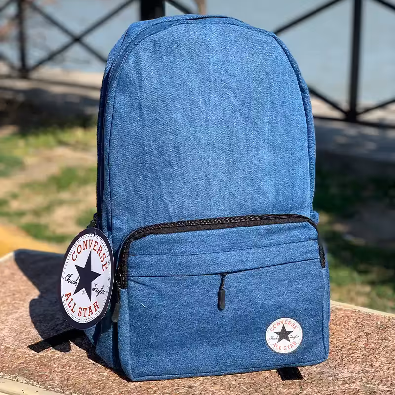کوله پشتی آل استار جین آبی تیره - کیف کانورس جین آبی تیره