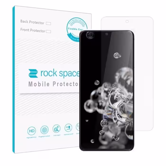 گلس مات نانو و ضد ضربه گوشی سامسونگ S20 Ultra برند راک اسپیس