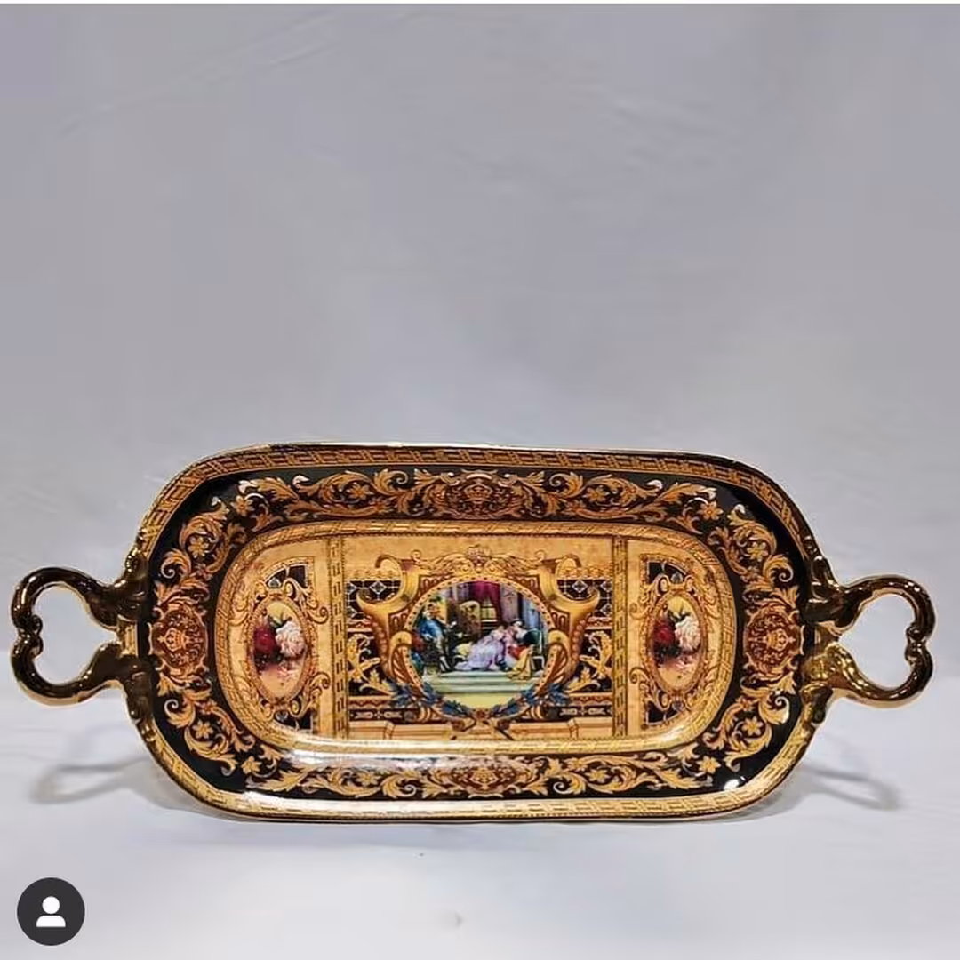 رولت خوری قهوه ای مشکی  طرح قدیم  ، کیفیت عالی