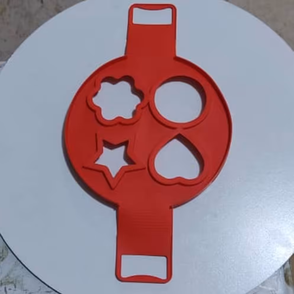 قالب پنکیک 4 طرح  قابل استفاده در فر و مایکرو فر و توستر و تابه برای پخت پنکیک های خوشمزه