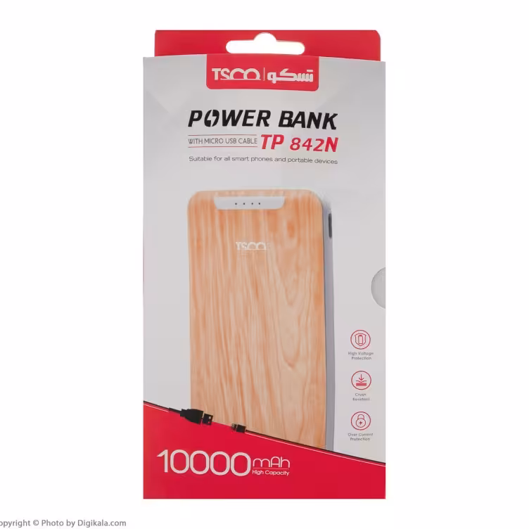 شارژر همراه تسکو مدل TP 842N ظرفیت 10000 میلی آمپر ساعت