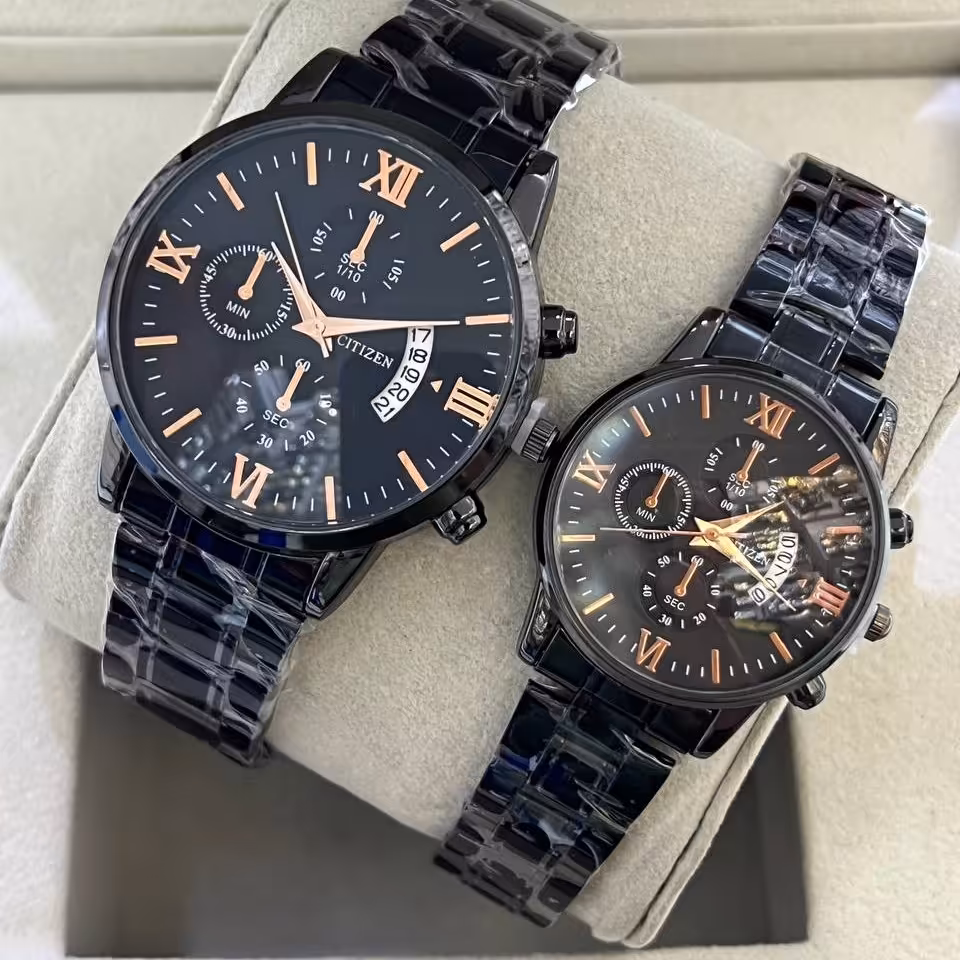 ساعت ست سیتیزن با جعبه و ارسال رایگان رنگ مشکی طرح جدید 