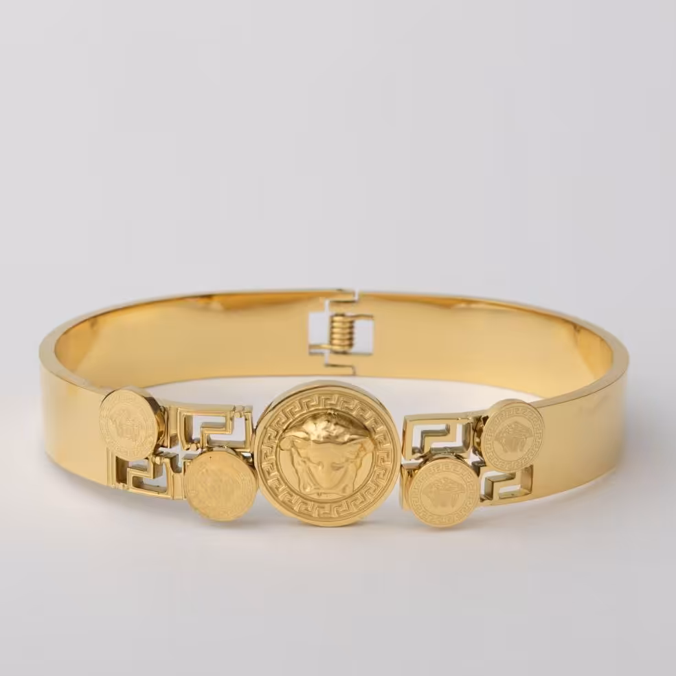 دستبند النگویی استیل 316 رنگ ثابت کد1