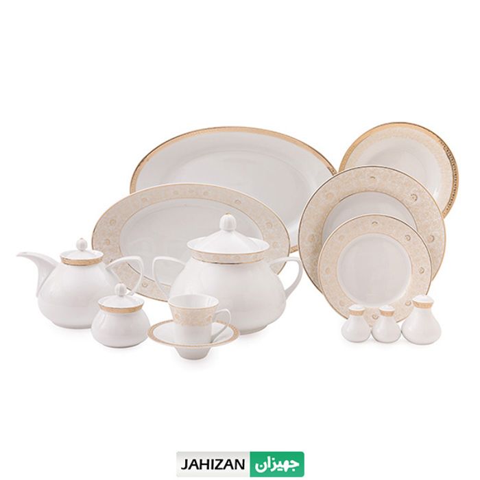 سرویس چینی زرین 108پارچه مرکاتو سری شهرزاد (عالی)