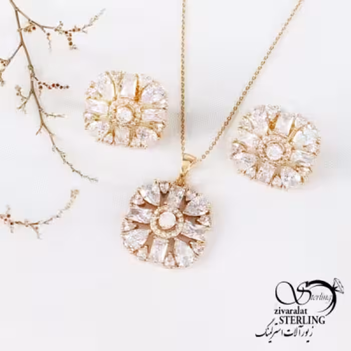 نیمست ژوپینگ جواهری نگین دار کد 11882