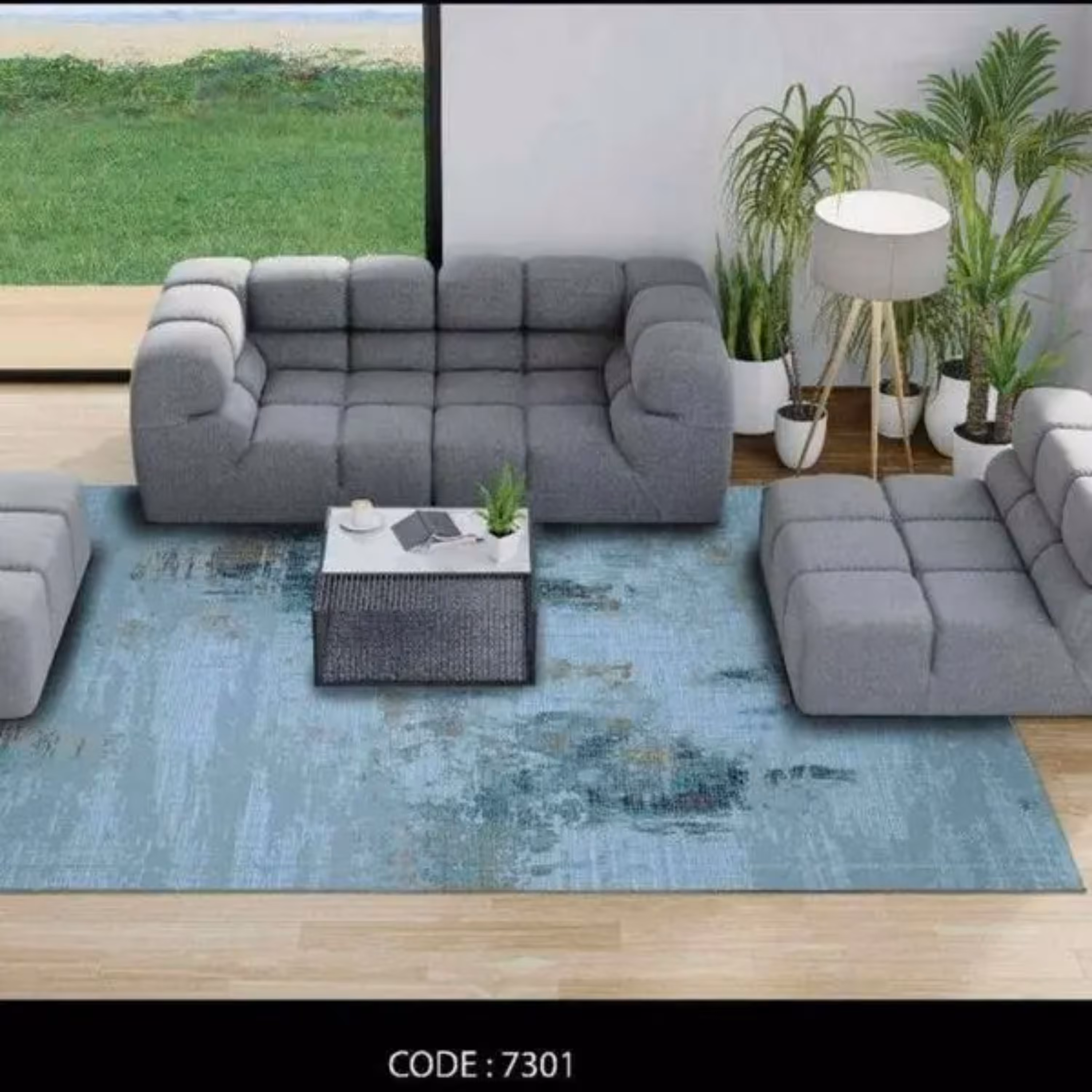 روفرشی کشدار راشل مخمل- طرح 7301در ابعاد12 متری
