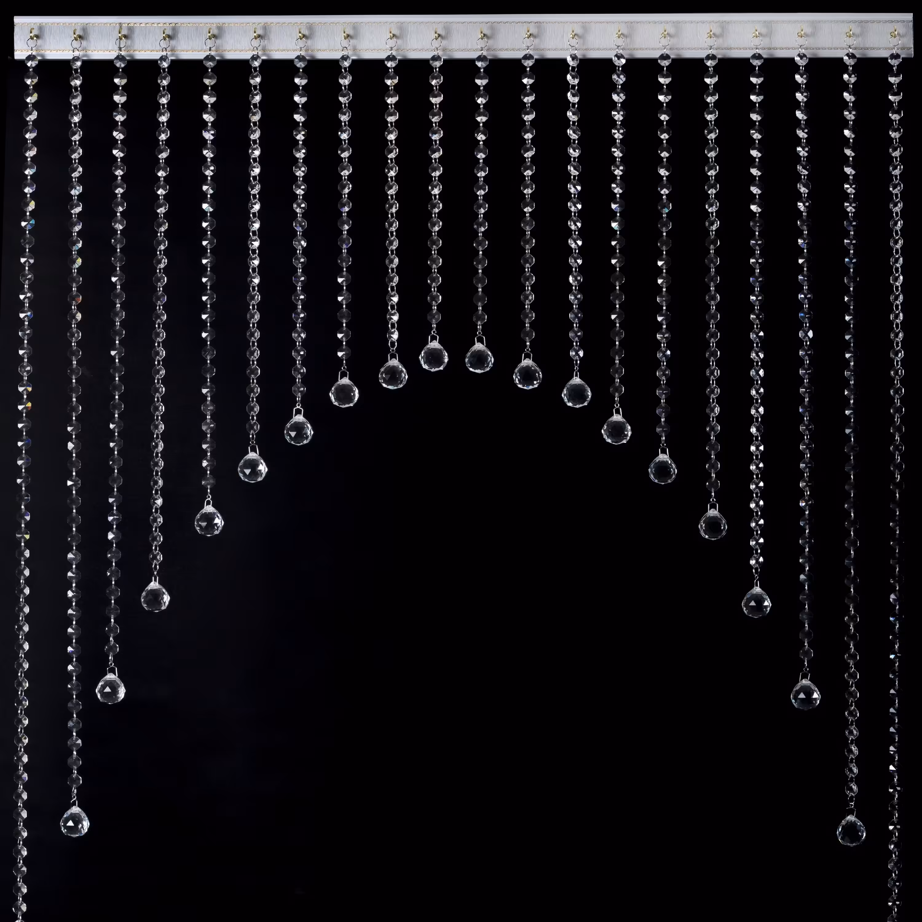 پرده کریستال مدل هلال