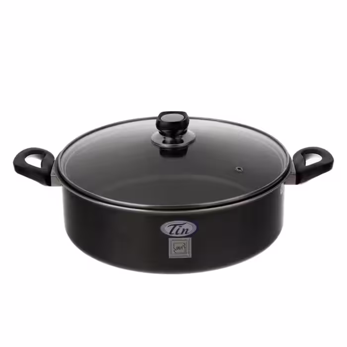 نیم قابلمه تین مدلT028M تفلون - سایز28