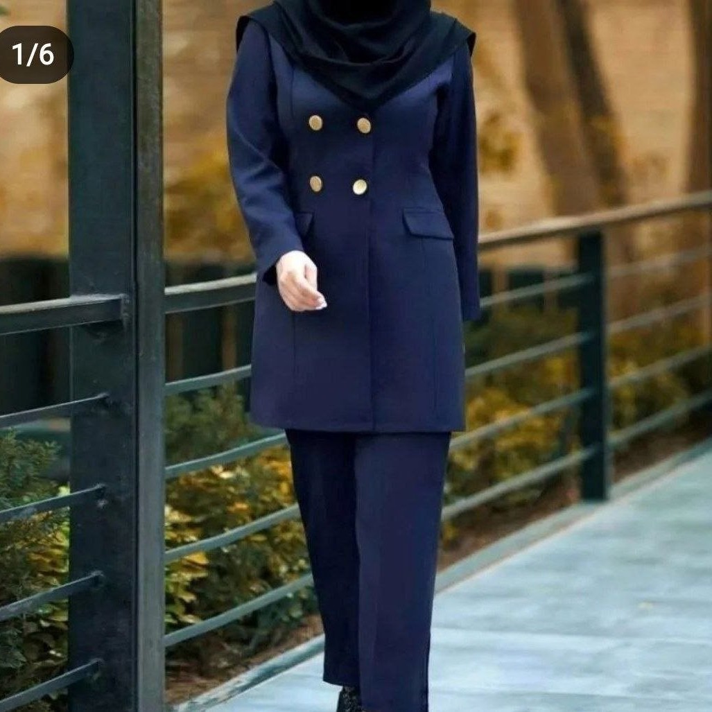 مانتو شلوار اداری ساده