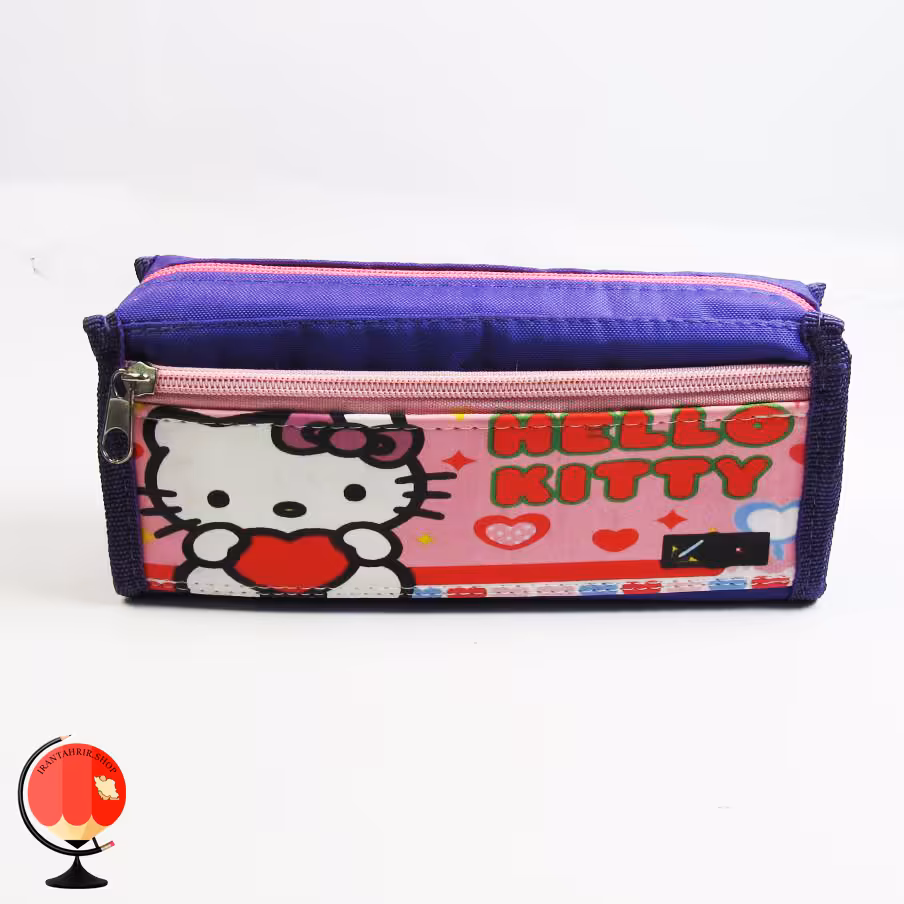 جامدادی دخترانه سه زیپ طرح هلو کیتی الوند