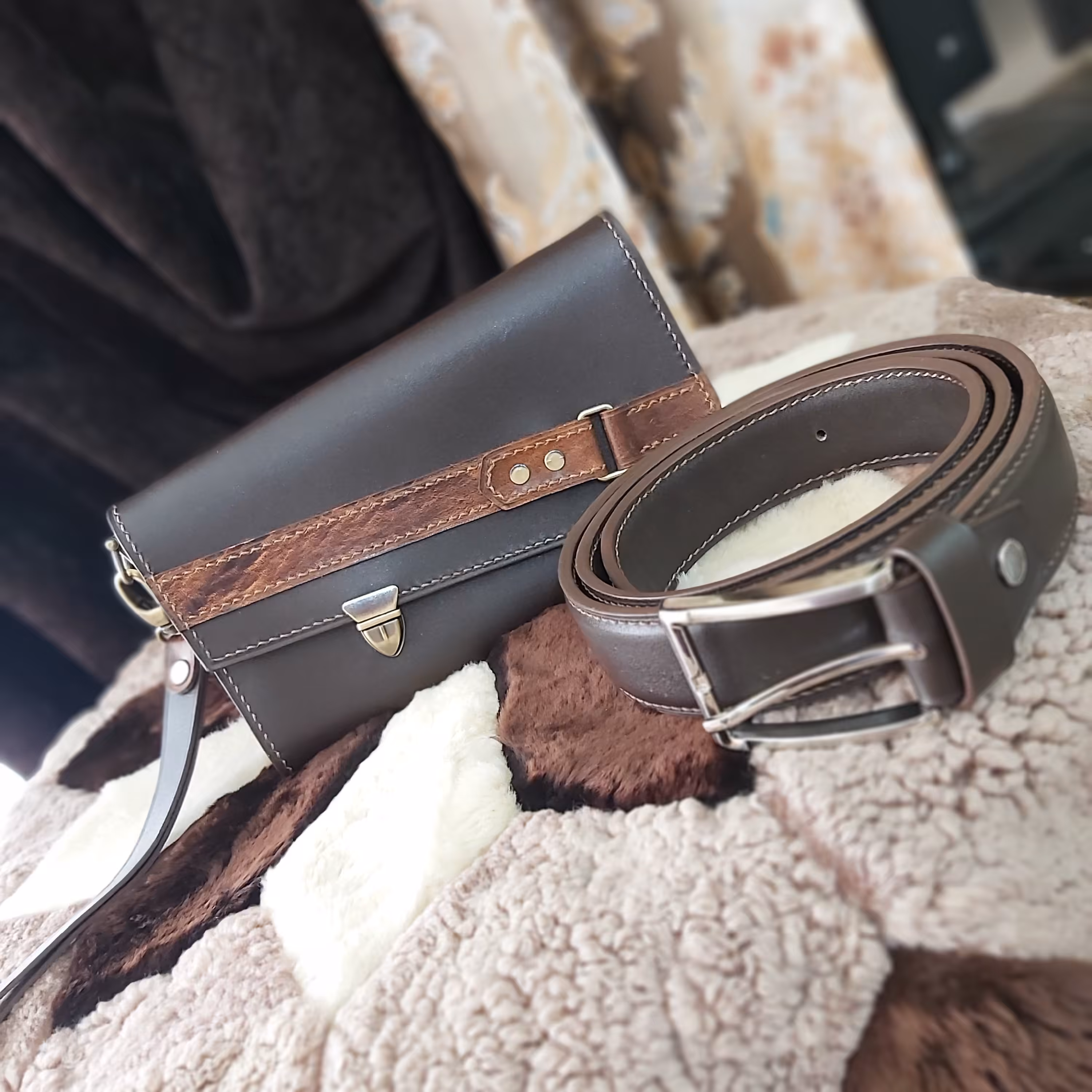 ست کیف و کمربند 