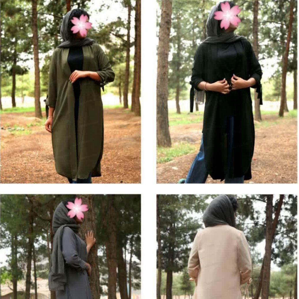 مانتو بلند بند دار