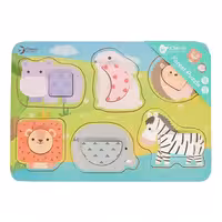 پازل چوبی حیوانات جنگل کلاسیک ورلد Classic World Forest Puzzle مدل 40030