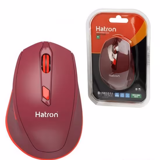 موس بی صدا بی سیم هترون (hatron) مدل HMW122SL


