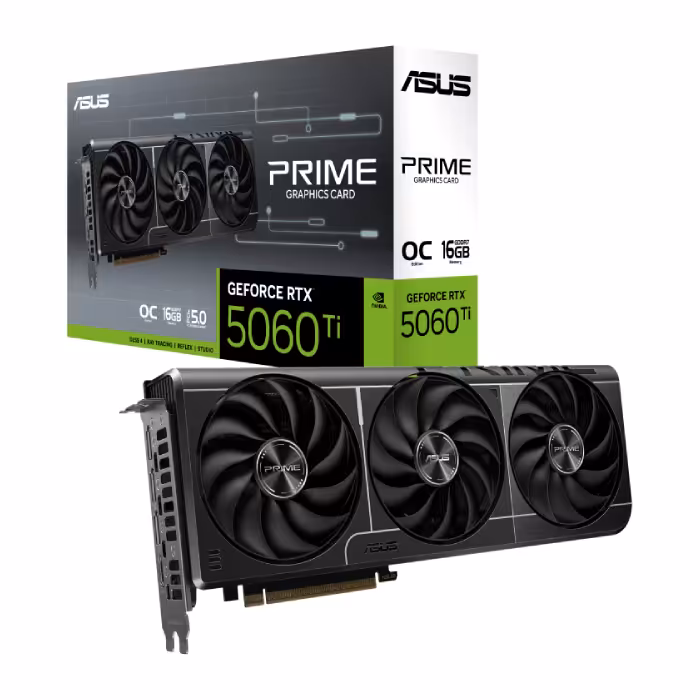 کارت گرافیک ایسوس مدل PRIME GeForce RTX 5060 Ti 16GB GDDR7 OC Edition