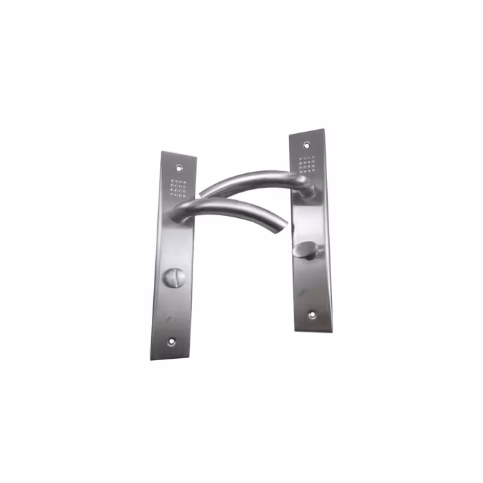 دستگیره پلاک آهنی ( آیرون ) سرویس راست مدل 3623 راهین استیل خش دار کلون