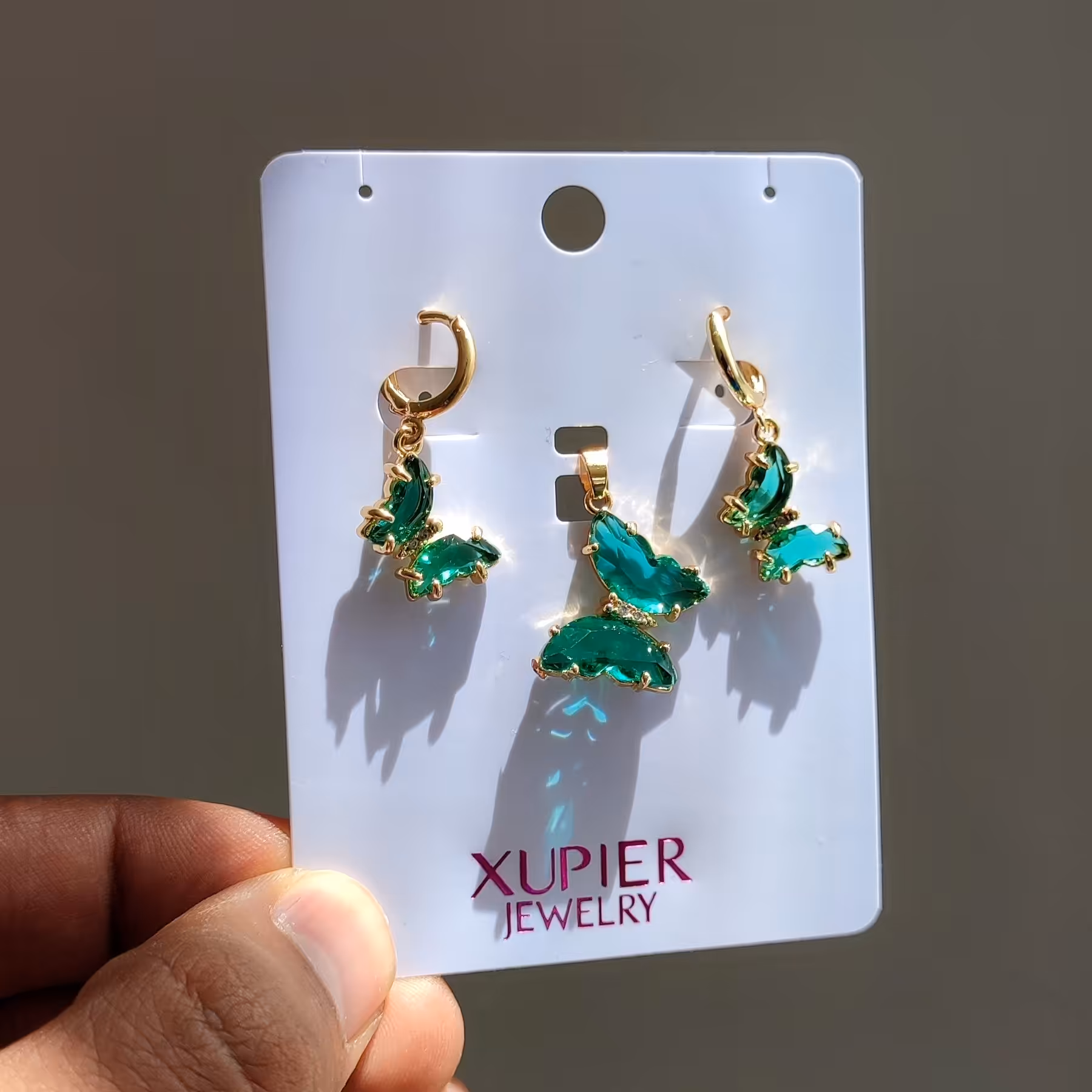 نیم ست پروانه سبز