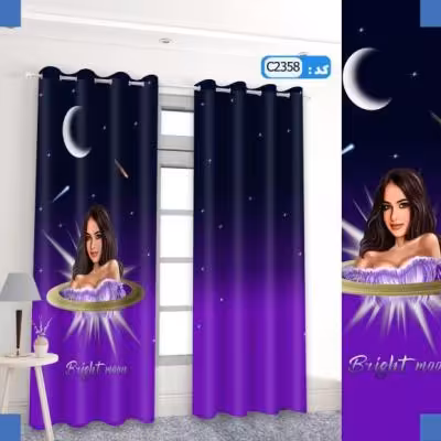 پرده تصویری طرح برایت مون