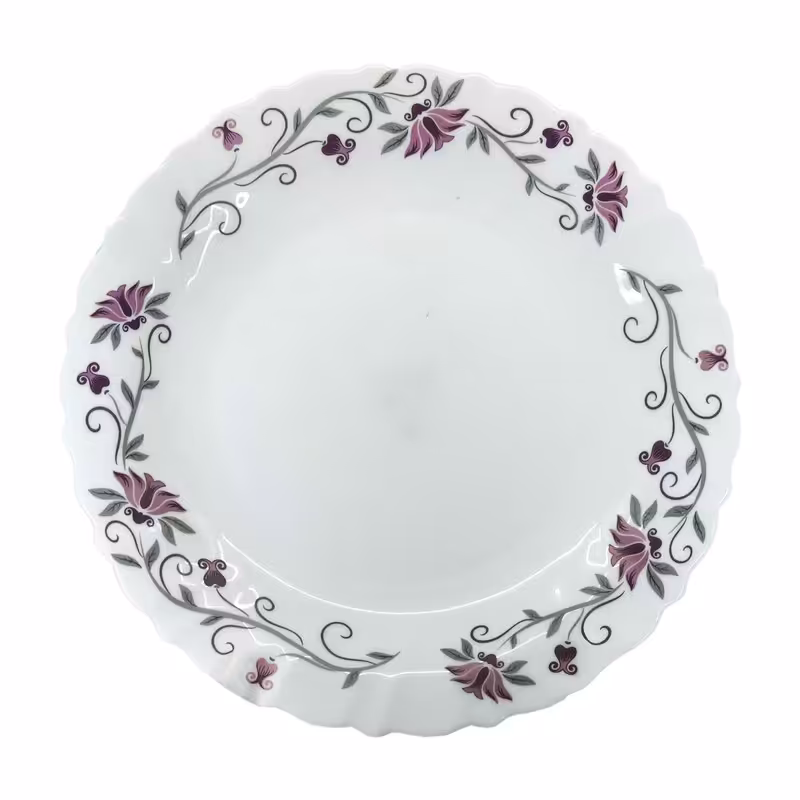 بشقاب غذاخوری پارس اپال مدل لیندا کد 124 بسته تک عددی