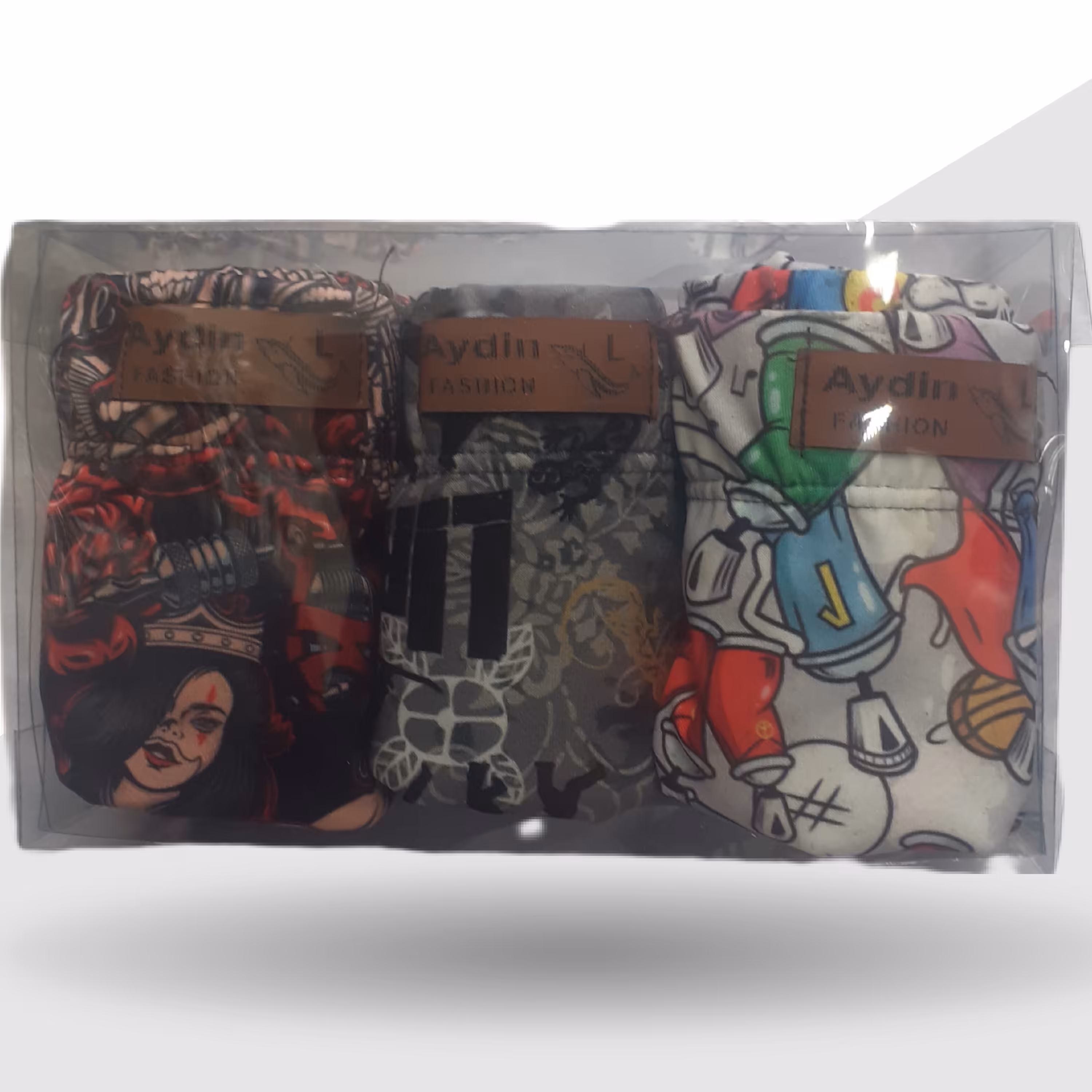 شورت اسلیپ مردانه جنس گیاهی کولسی مارک آیدین، پک 3 عدده ، 3 طرح مختلف 