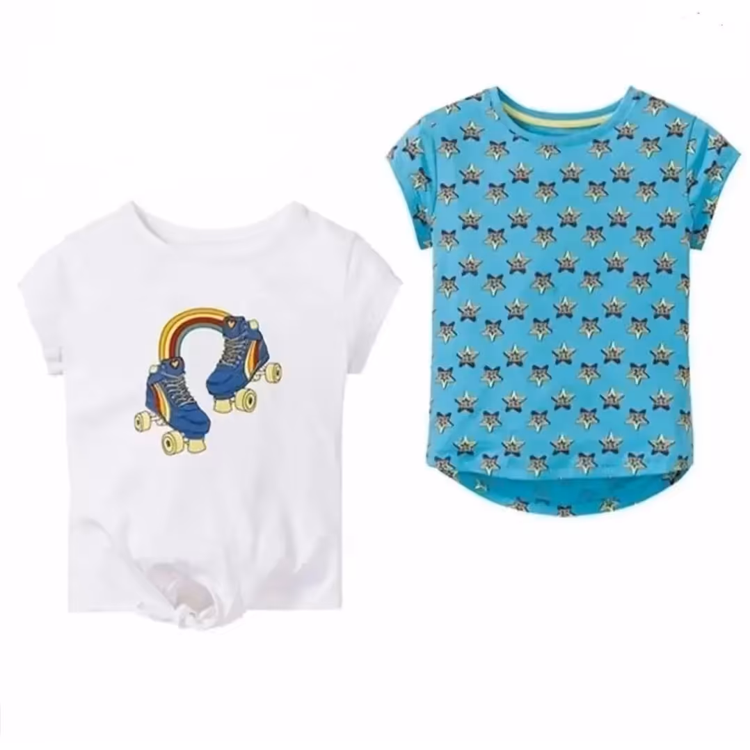 پک دو عددی تیشرت دخترانه 8 تا 10 سال پپرتز