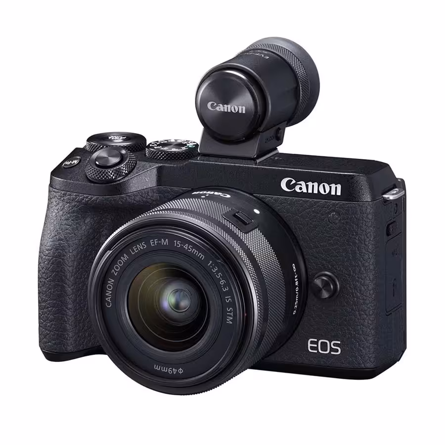 دوربین کانن EOS M6 Mark II   EF-M 15-45mm (به همراه منظره‌یاب)