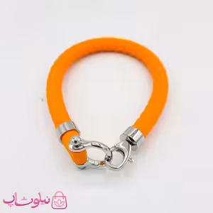 دستبند امگا رابر نارنجی مردانه زنانه کیفیت مستر